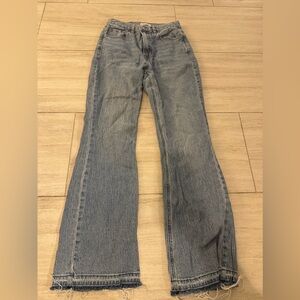 PacSun Light Blue Wide Leg Jeans Stretch bootcut 27